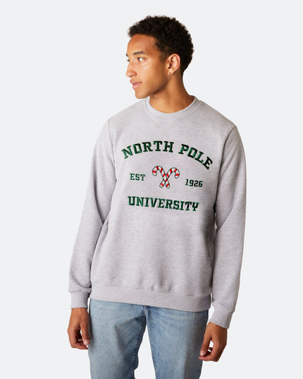Men's North Pole University Christmas Sweatshirt