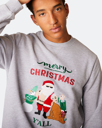 Men's Merry Christmas Y'all Christmas Sweatshirt
