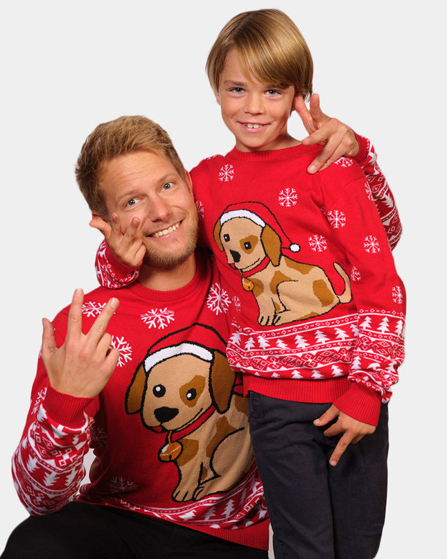 Christmas Sweater with Puppy