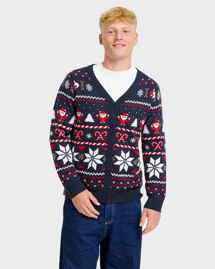 Santa's Christmas Cardigan for Men