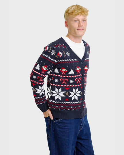 Santa's Christmas Cardigan for Men