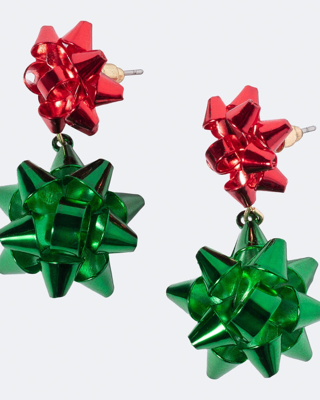Christmas Ribbon Earrings