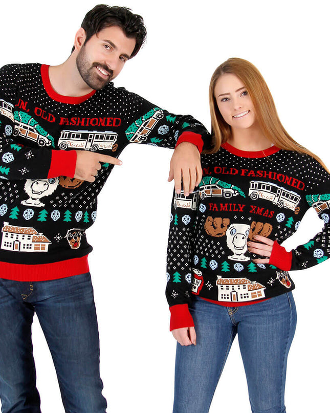 Christmas Vacation Family Sweater – Fun Old Fashioned Design