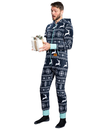 Fair Isle Grim Jule Union Suit Pyjamas til Voksne