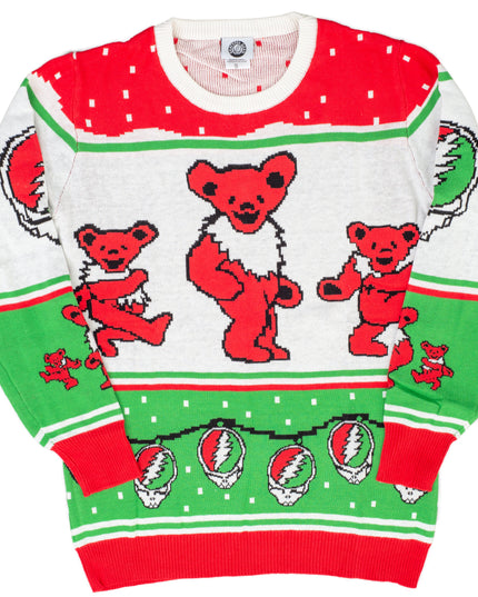 Suéter feo de Navidad Grateful Dead Dancing Bears