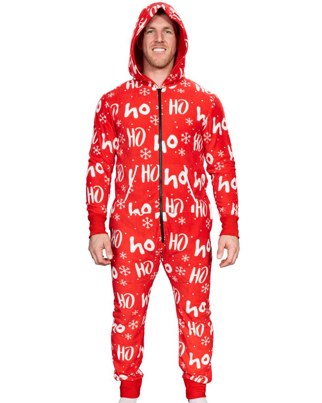 Ugly Christmas Sweater Fair Isle Adult Union Suit Pajamas