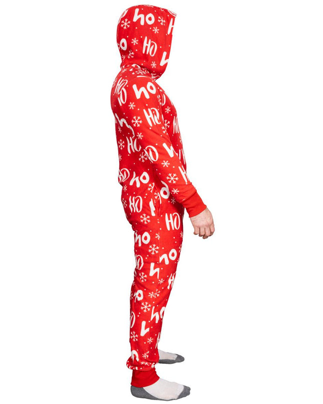 Fair Isle Ugly Christmas Union Suit Pajamas for Adults