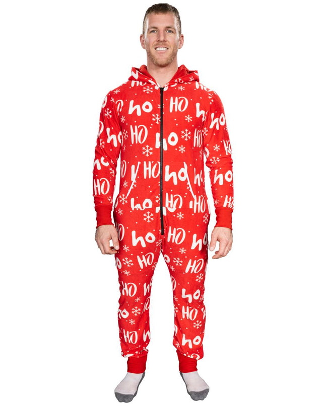 Ugly Christmas Sweater Fair Isle Adult Union Suit Pajamas