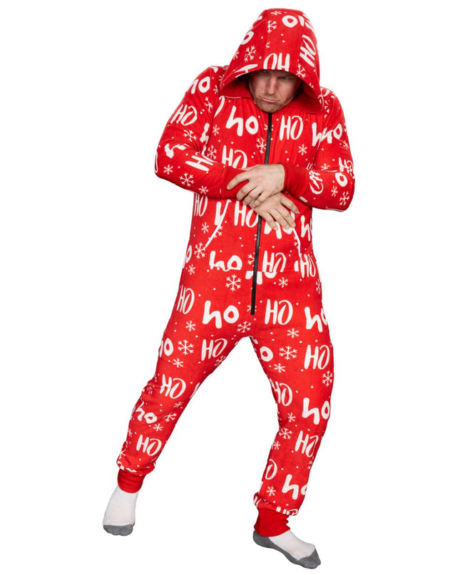 Ugly Christmas Sweater Fair Isle Adult Union Suit Pajamas