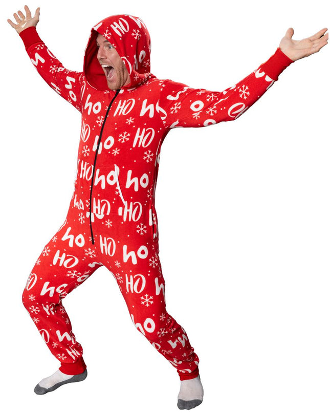 Fair Isle Ugly Christmas Union Suit Pajamas for Adults