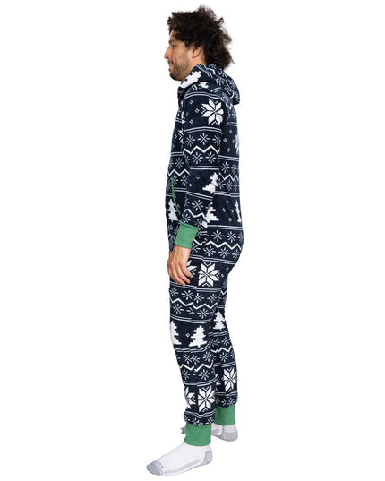 Fair Isle Grim Jule Union Suit Pyjamas til Voksne