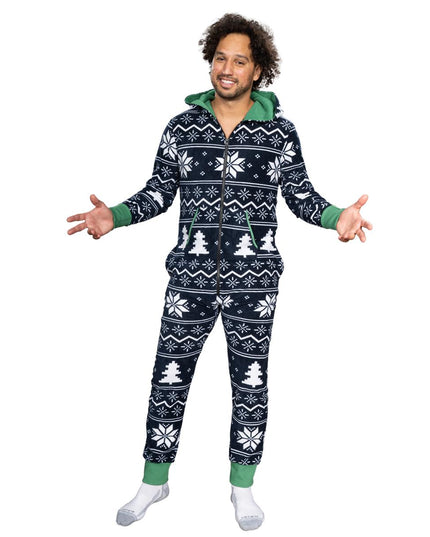 Fair Isle Grim Jule Union Suit Pyjamas til Voksne