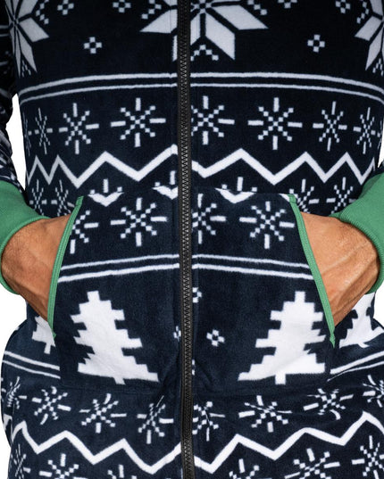 Fair Isle Grim Jule Union Suit Pyjamas til Voksne