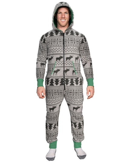 Fair Isle Grim Jule Union Suit Pyjamas til Voksne