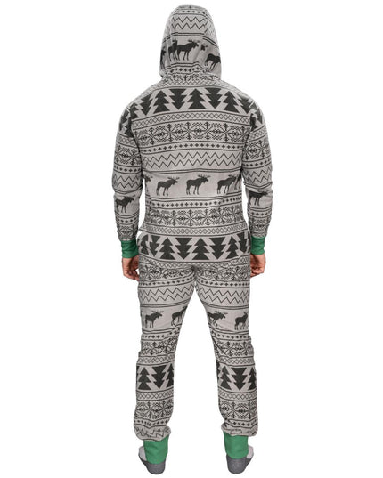 Fair Isle Grim Jule Union Suit Pyjamas til Voksne