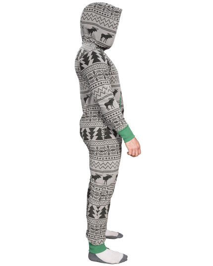 Fair Isle Grim Jule Union Suit Pyjamas til Voksne