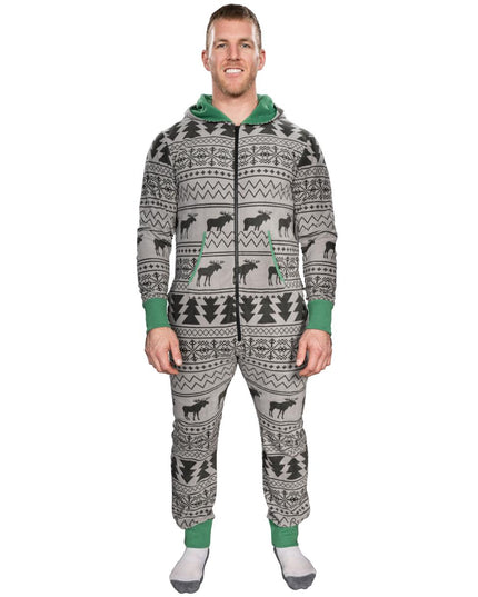 Fair Isle Grim Jule Union Suit Pyjamas til Voksne