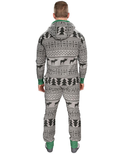 Fair Isle Grim Jule Union Suit Pyjamas til Voksne