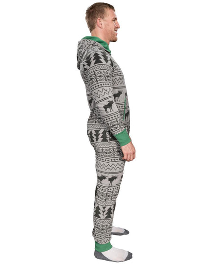Fair Isle Grim Jule Union Suit Pyjamas til Voksne