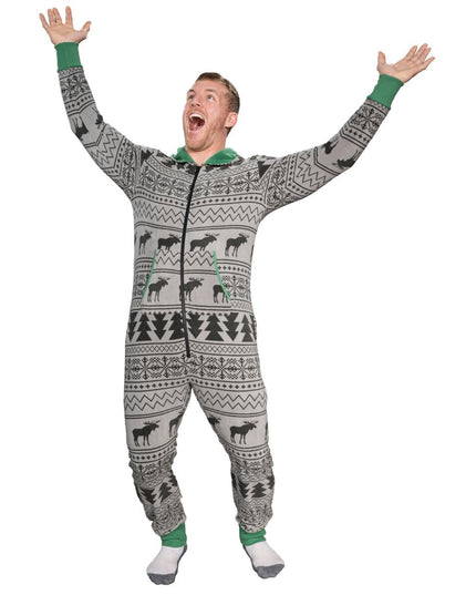 Fair Isle Grim Jule Union Suit Pyjamas til Voksne