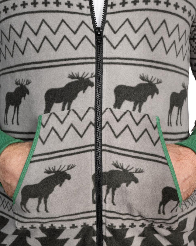 Ugly Christmas Sweater Fair Isle Adult Union Suit Pajamas