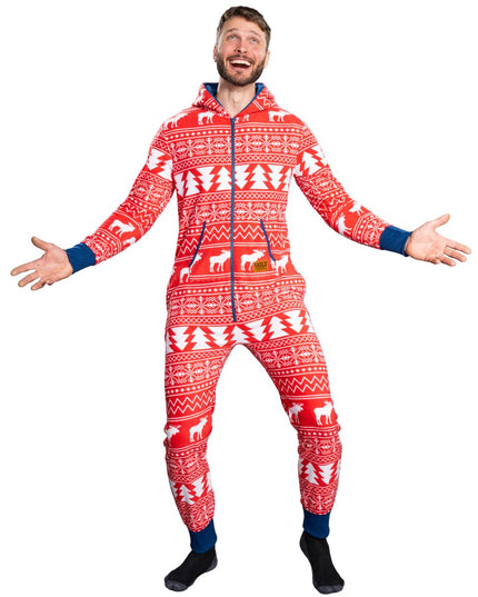 Fair Isle Grim Jule Union Suit Pyjamas til Voksne