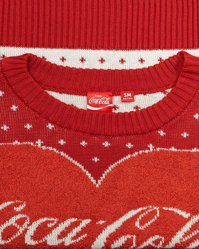 Coca-Cola Heart Polar Bear Women's Ugly Christmas Sweater