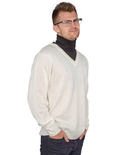 Crazy Cousin Eddie V-Neck Sweater with Black Dickey