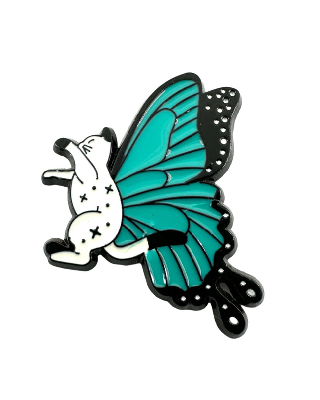 Cat Butterfly II Pin - Fantasifuld gave til katteelskere