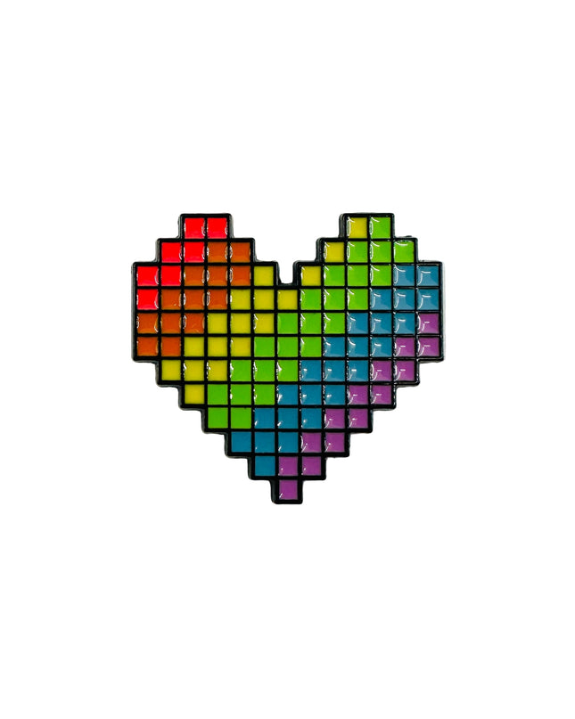 Pixel Pride Heart Pin | Family Christmas Pajamas & Accessories