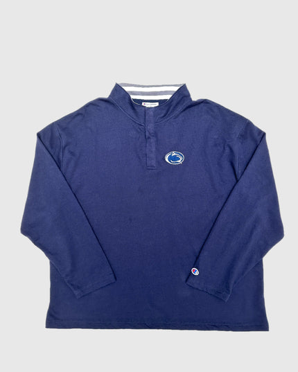 Vintage Champion Blå Sweater Familie Juletrøje
