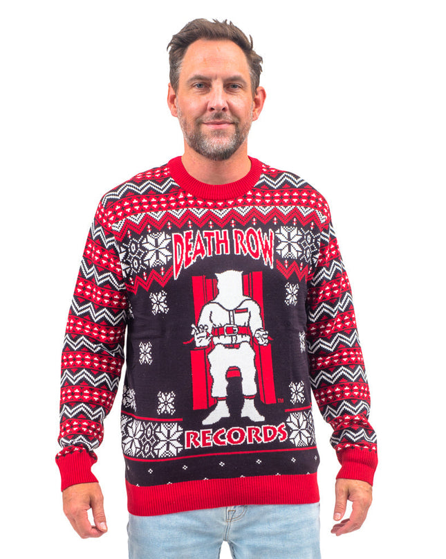 Death Row Records Inmate Fair Isle Ugly Christmas Sweater
