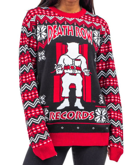 Suéter navideño feo Death Row Records Inmate Fair Isle