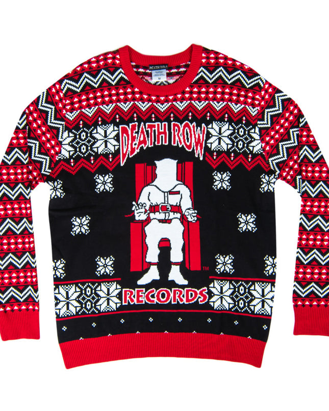 Death Row Records Inmate Fair Isle Ugly Christmas Sweater