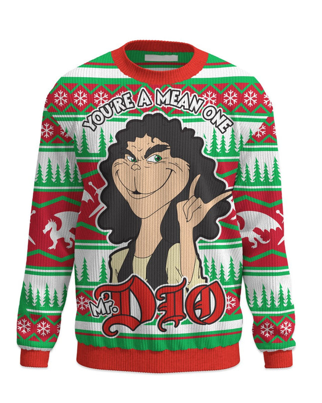 2024 Mr. Ronnie James Dio "Mean One" Ugly Christmas Sweater