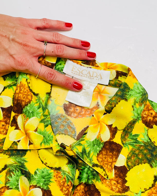 Vintage Escada Pineapple Blouse