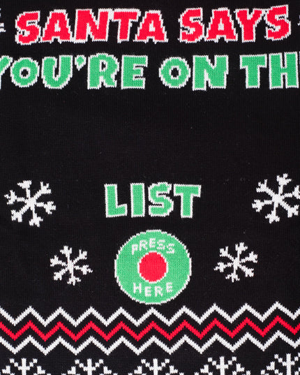Santa Says Interactive LED Christmas Sweater