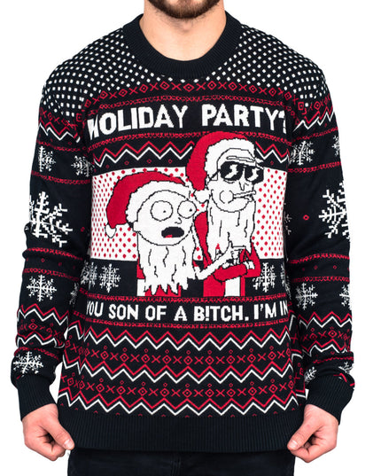Rick & Morty Son of a B Holiday Sweater