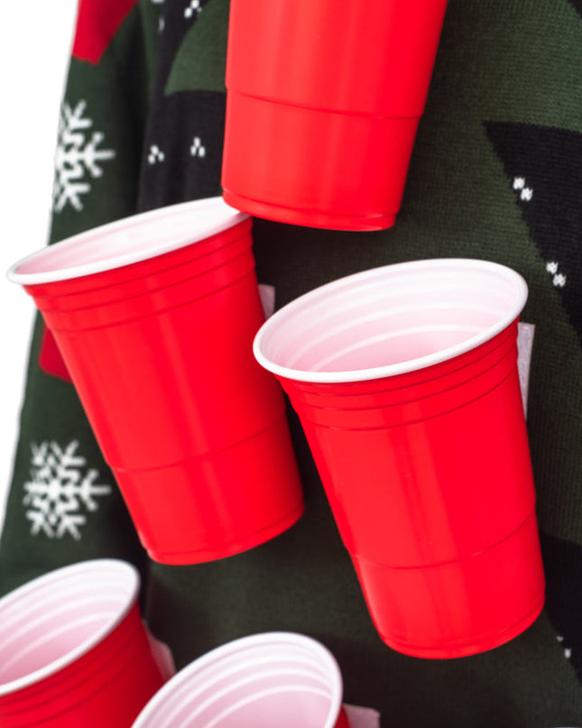 Beer Pong 3D Ugly Christmas Sweater