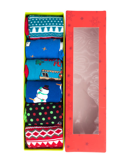 6-Pack Ugly Christmas Socks
