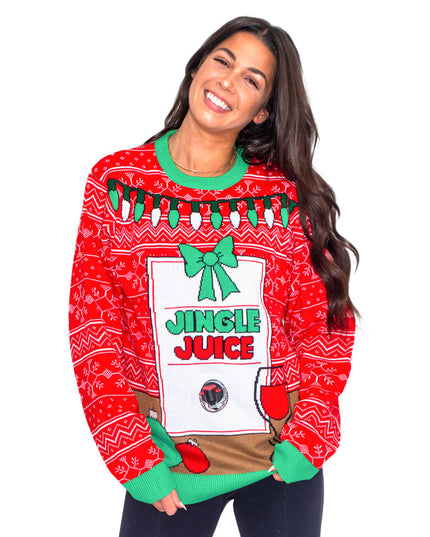 Jingle Juice Beverage Themed Ugly Christmas Sweater