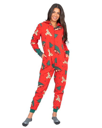 Christmas Vacation Moose Mug Full Pajamas Jumpsuit for All Ages