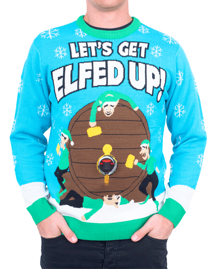 Let's Get Elfed Up! Festive Ugly Christmas Sweater