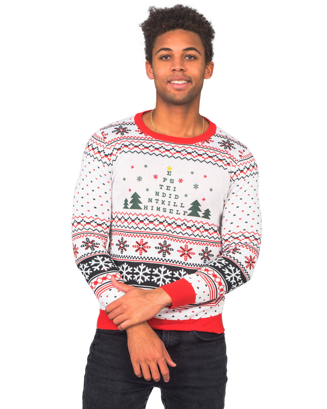 Epstein Didn't Kill Himself Ugly Christmas Sweater