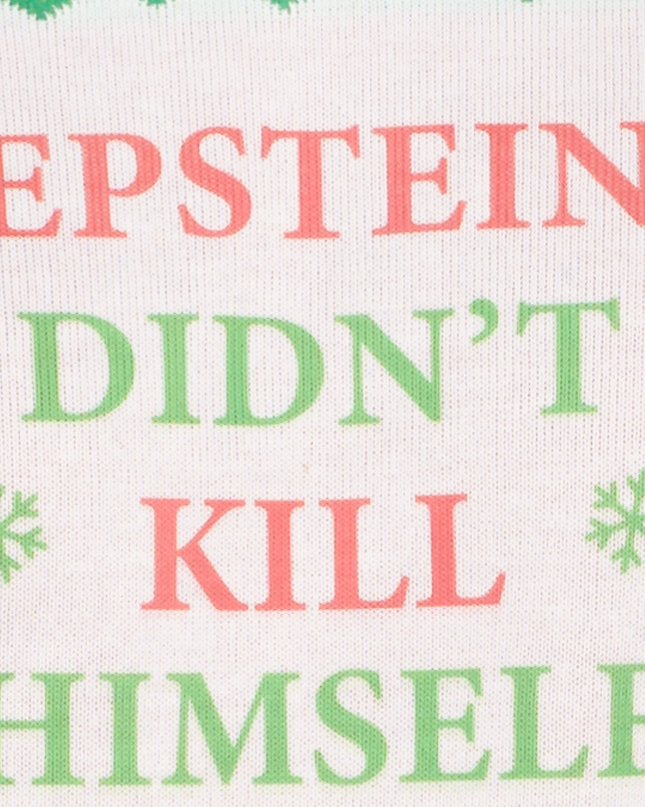 Suéter navideño feo Epstein Didn't Kill Himself
