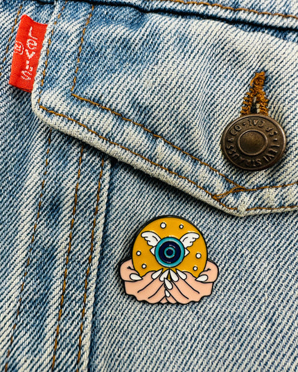 Krystal Kugle Øje Pin - Mystisk samlerobjekt