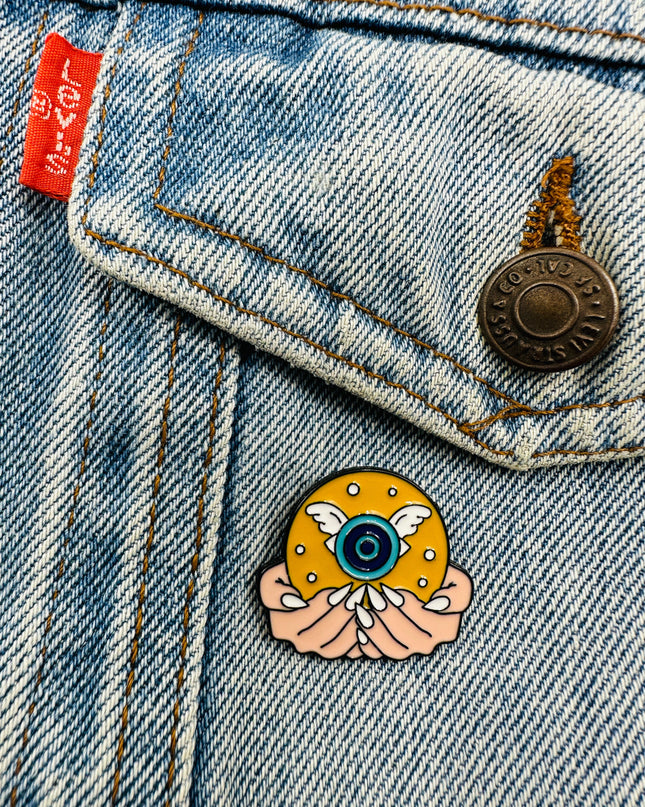 Krystal Kugle Øje Pin - Mystisk samlerobjekt