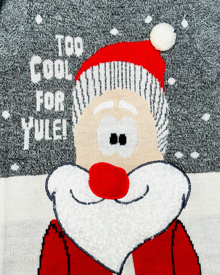 Vintage Christmas Sweater - Too Cool Santa Accessories