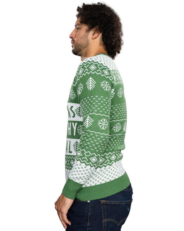 Suéter Navideño Feo Verde Animal Sucio Unisex