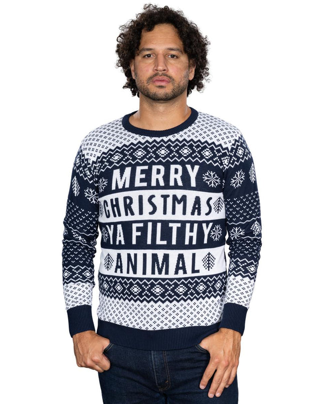 Suéter Navideño Feo Marino Animal Sucio Unisex